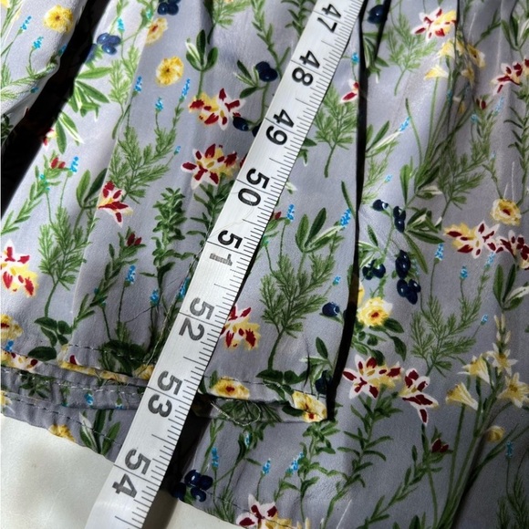 ❤️ SOLD Elan Women's Floral Off The Shoulder Prairie Maxi Dress Gray Yellow - Picture 12 of 17